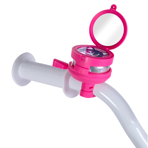 Велосипед двухколёсный CITYRIDE, модель CR-B2-09H, колеса 16", рама сталь, колеса алюминий, балансирные колеса, пластиковая корзинка, оплетка тормозных рубашек в  декортаивных бусинах, цвет розовый в Джамбо Тойз #6