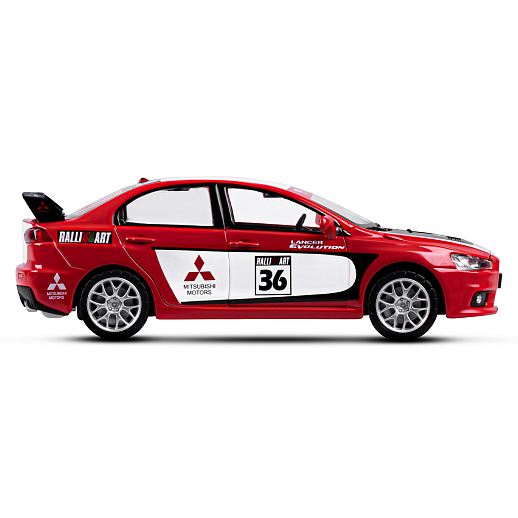 ТМ "Автопанорама" Машинка металлическая1:32 Mitsubishi Lancer Evolution, красный, откр. двери, капот и багажник, свет, звук, инерция, в/к 18*13,5*9 см в Джамбо Тойз #8