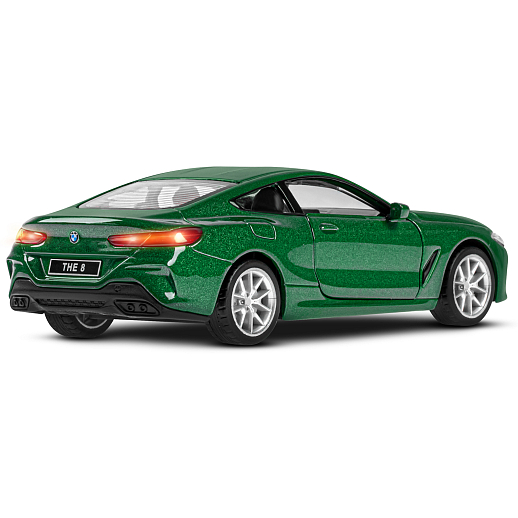 ТМ "Автопанорама" Машинка металл. 1:35 BMW M850i Coupe, зеленый, откр. двери, свет, звук, инерция в/к 18*9*13,5 см в Джамбо Тойз #10