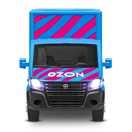 ТМ "Автопанорама" Машинка металлическая 1:28 ГАЗель NEXT OZON, синий, откр. двери, задняя дверка фургона, свет, звук, инерция, в/к 24*14*12 см в Джамбо Тойз #13