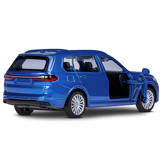 ТМ "Автопанорама" Машинка металлическая 1:44, BMW X7, синий, откр. двери, инерция, в/к 17,5*12,5*6,5 см в Джамбо Тойз #14