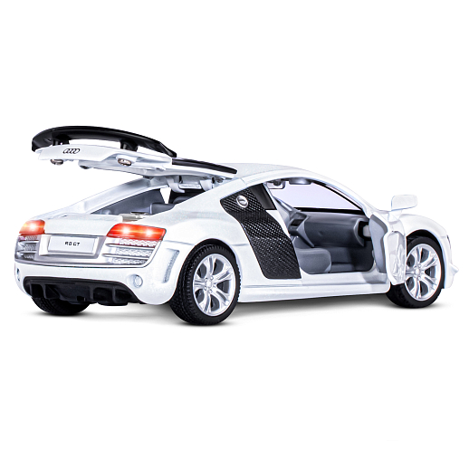 ТМ "Автопанорама" Машинка металл.,1:32 Audi R8 GT, белый, инерция, свет, звук, откр. двери, в/к 17,5*13,5*9 см в Джамбо Тойз #16