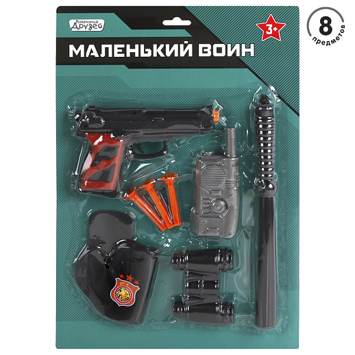 ТМ "КОМПАНИЯ ДРУЗЕЙ", Серия "Маленький воин", Набор  "Полиция", 42,5*28,5*2,5 см в Джамбо Тойз