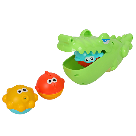 Игровой набор для купания, в комплекте крокодил, 3 подвижных эелемента, в/к 14х7,5х22 см в Джамбо Тойз #2