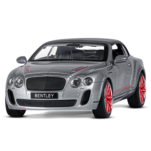 ТМ "Автопанорама" Машинка металлическая 1:24 Bentley Continental Supersports ISR, серый металлик, откр. двери, капот и багажник, свет, звук, свободный ход колес, в/к 24,5*12,5*10,5 см в Джамбо Тойз #5