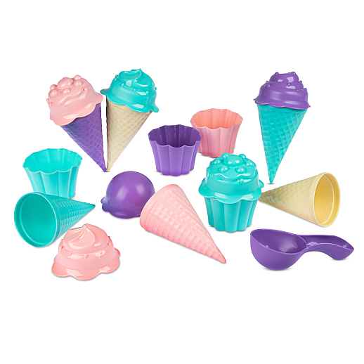 ТМ "Компания Друзей" Набор мороженое сиренево-бирюзовый, 17 предметов в сетке 15х15х16 см, в Джамбо Тойз #2