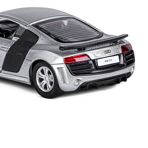 ТМ "Автопанорама" Машинка металлическая 1:43 Audi R8 GT, серебро, откр. двери, инерция, в/к 17,5*12,5*6,5 см в Джамбо Тойз #13