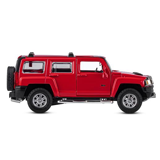 ТМ "Автопанорама" Машинка металлическая 1:32 Hummer H3, красный, свет, звук, откр. двери и багажник, инерция, в/к 18*13,5*9 см в Джамбо Тойз #10