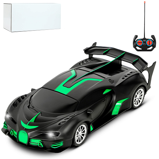 AUTODRIVE Р/У Машинка, 1:18, 4 канала, свет, черно-зеленый, в/к 10,5*8*21,5 см в Джамбо Тойз