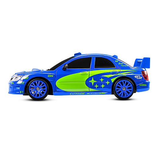 Машинка скоростная для дрифта на радиоуправлении AUTODRIVE, 1:24 2.4G, 4WD, 4 канала: вперед/назад, повороты, сменные шины, свет, с зарядкой, цвет синий, в/к 24,1х10,3х23,7 см в Джамбо Тойз #5