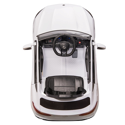 Электромобиль Mercedes Benz GLC Coupe на аккум.,12V/4.5AH*1, 380*2, Р/У 2.4GHz, свет, звук, сиденье эко-кожа, колеса EVA,откр.двери, MP3, плавн.старт, в/к 108*56,5*36,5. Цвет - белый. в Джамбо Тойз #4
