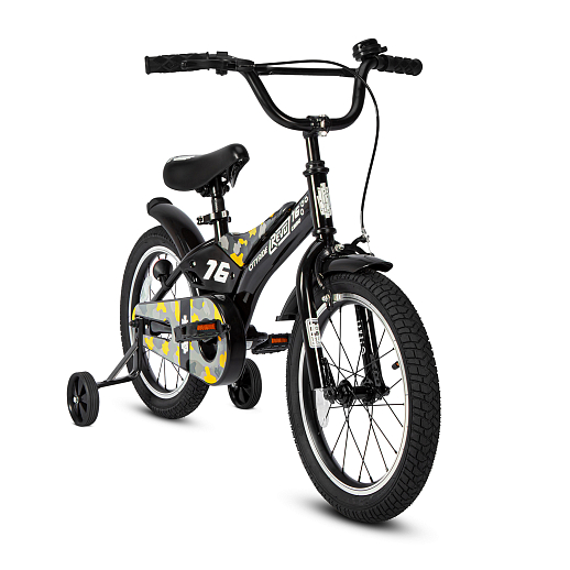 Детский велосипед "Cityride REVO" -рама сталь, кожух цепи 100%, диски алюм. 16, втулки сталь, покрышки 2,125, страх. колеса, руль сталь. штем сталь, задние ножные тормоза, передний V-brake , звоночек, крылья пластик, отражатели пер/зад на спицах. в Джамбо Тойз