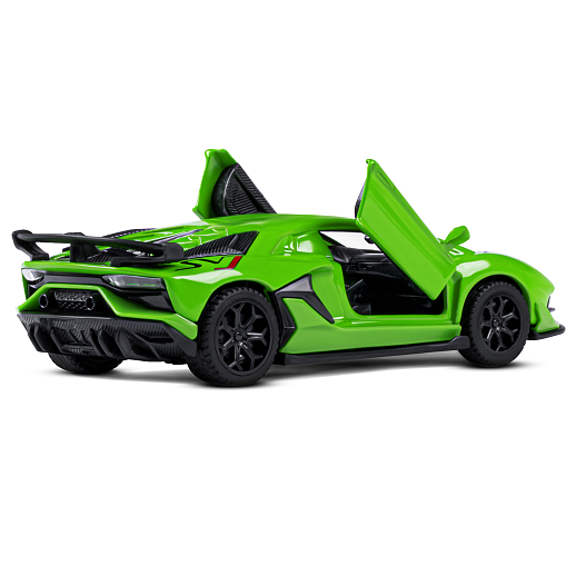 ТМ "Автопанорама" Машинка металл. 1:43 Lamborghini Aventador SVJ, зеленый, инерция, откр. двери, в/к 17,5*12,5*6,5 см в Джамбо Тойз #13