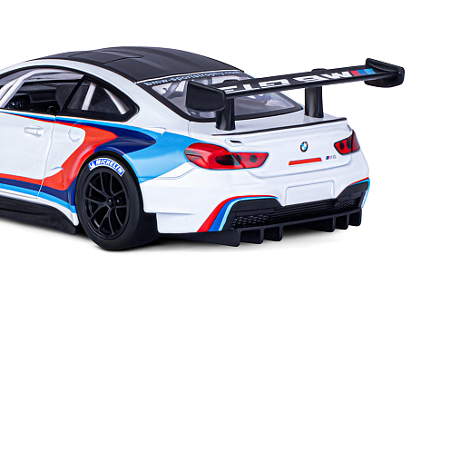 ТМ "Автопанорама" Машинка металлическая, 1:24, BMW M6 GT3, белый,  откр. двери и капот, свет, звук, свободный ход колес, в/к 24,5 х 12,5 х 10,5 см в Джамбо Тойз #17