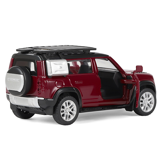 ТМ "Автопанорама" Машинка металлическая 1:43 2020 Land Rover Defender 110, красный, откр. двери, инерция, в/к 17,5*12,5*6,5 см в Джамбо Тойз #7