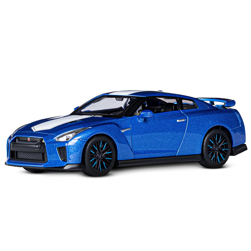 ТМ "Автопанорама" Машинка металлическая 1:32 Nissan GT-R (R35), синий, откр. двери, свет, звук, инерция в/к 18*13,5*9 см в Джамбо Тойз #2