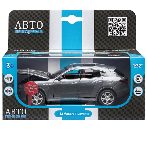 ТМ "Автопанорама" Машинка металл.1:32 Maserati Levante SUV, серый, откр. двери и капот, свет, звук, инерция в/к 18*9*13,5 см в Джамбо Тойз #3