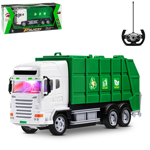 Р/У Мусоровоз, 27Hz, 4 канала, свет. эффекты, откр. люки, в/к 38,3*12*16 см в Джамбо Тойз