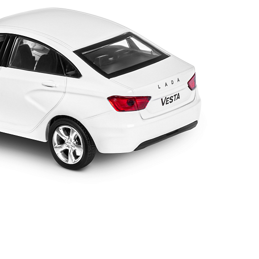 ТМ "Автопанорама" Машинка металлическая 1:43, LADA VESTA белая, откр. 2 двери., инерция в Джамбо Тойз #14