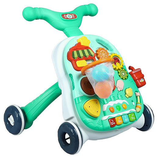 Ходунки, игровой центр, свет, звук, цвет зеленый, в/к 38х11х34,5 см в Джамбо Тойз #6