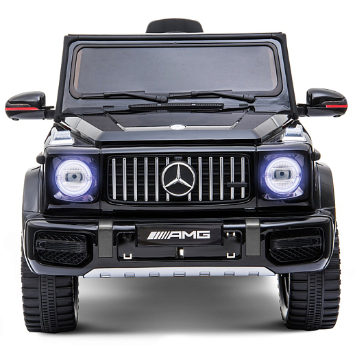 Электромобиль Mercedes Benz AMG на аккум.,12V/4.5AH*1, 380*2, Р/У 2.4GHz, свет, звук, сиденье эко-кожа, колеса EVA,откр.двери,индик.зарядки, MP3, плавн.старт, в/к 105*55*33см. Цвет - черный. в Джамбо Тойз #3
