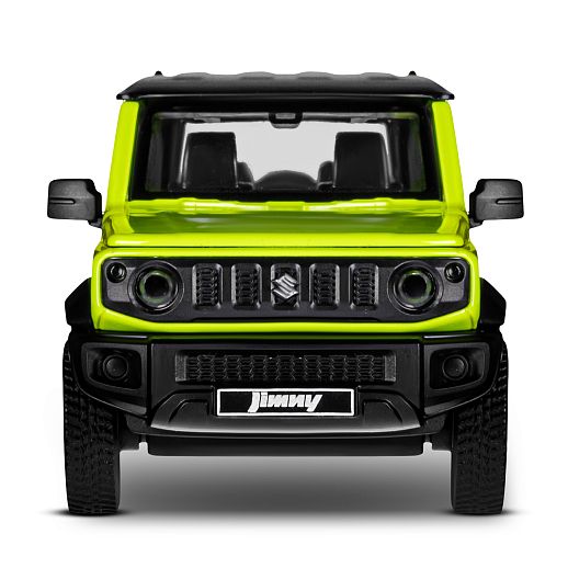 Машинка металлическая 1:32 Suzuki Jimny 2018, зеленый, тюнинг, откр. двери, свободный ход колес, в/к 23,5*10*4 см в Джамбо Тойз #10