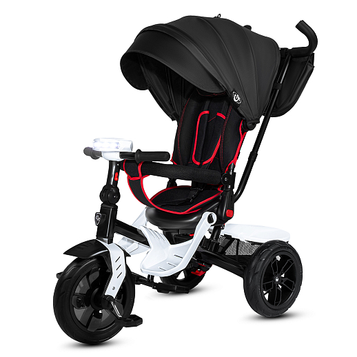 Детский трехколесный велосипед "CITYRIDE LUNAR 2.0". Пятиугольная рама, сиденье 360, складная крыша D600, подножки, надув.колеса 12/10, багажник, сумочка, фара в Джамбо Тойз #3