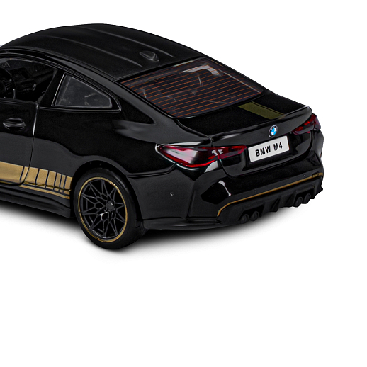 ТМ "Автопанорама" Машинка металлическая 1:32 BMW M4 (G82), черный, открываются двери, свет, звук, инерция, в/к 17,5*13,5*6,5 см в Джамбо Тойз #17