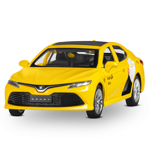 Яндекс Go Машинка металлическая 1:43 Toyota Camry, желтый, инерция, откр. двери, 17,5*12,5*6,5 см в Джамбо Тойз #3