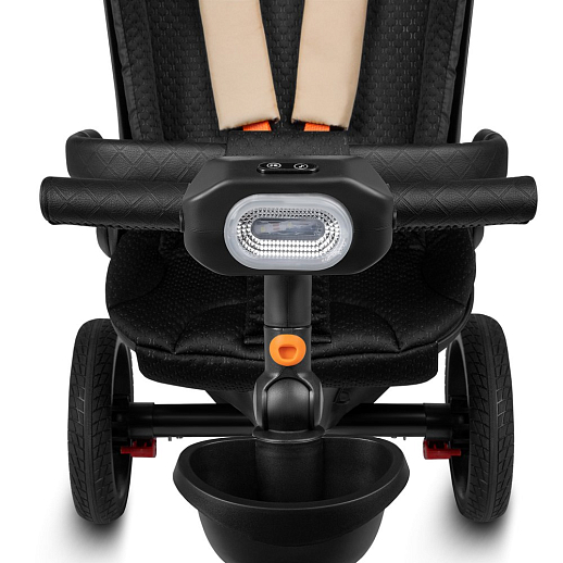 Трехколесные велосипед CITYRIDE, металл,  колеса PVC 12"/10", попрот. наколон. Сиденье с крышей,  род ручка, наклон руль, функц. фара, тормоз, корзинка в Джамбо Тойз #12