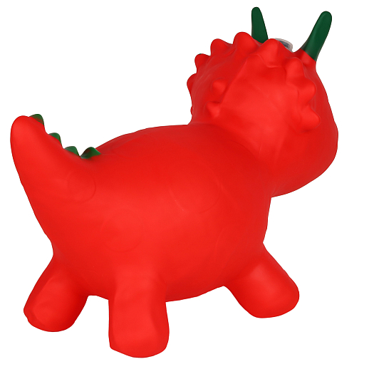 Животное-прыгун "Динозавр" со звуком, 1575г, ПВХ, цвет красный, 42*41*46 см в Джамбо Тойз #3