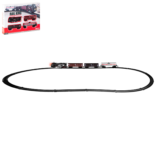 Железная дорога на бат. 18 дет. свет, в/к 35,2*4,0*24,2 см в Джамбо Тойз