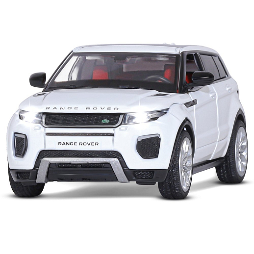 ТМ "Автопанорама" Машинка металлическая 1:32  Range Rover Evoque, белый, свет, звук, откр. двери и капот, инерция, в/к 17,5*13,5*9 см в Джамбо Тойз #4