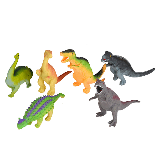 Набор игрушек-тянучек "Динозавр" в ассортименте, 12шт/упак, в/к 28*15*9 см в Джамбо Тойз #2