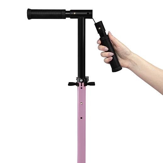 2хкол. самокат CITYRIDE 200, сталь 100%, грипсы 135мм TPR, колеса PU 200/200 мм. Розовый в Джамбо Тойз #8