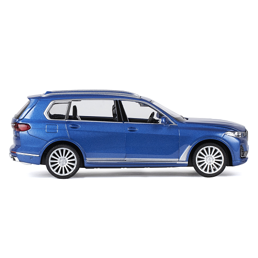 ТМ "Автопанорама" Машинка металлическая 1:32 BMW X7, синий, свет, звук, откр. четыре двери, капот и багажник, инерция, в/к 17,5*13,5*9 см в Джамбо Тойз #17