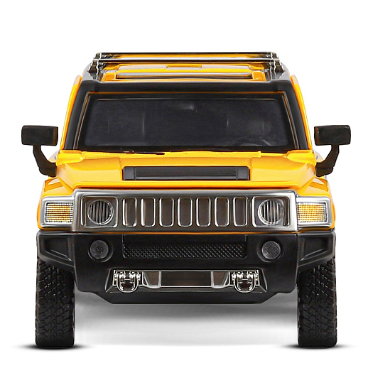 ТМ "Автопанорама" Машинка металлическая, 1:24, Hummer H3, желтый, откр. передние и задняя дверь, капот, свет, свободный ход колес, звук, в/к 24,5х12,5х10,5 см в Джамбо Тойз #10