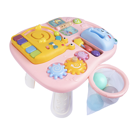 Ходунки, игровой центр, свет, звук, цвет розовый, в/к 36,5х21х45,5 см в Джамбо Тойз #14