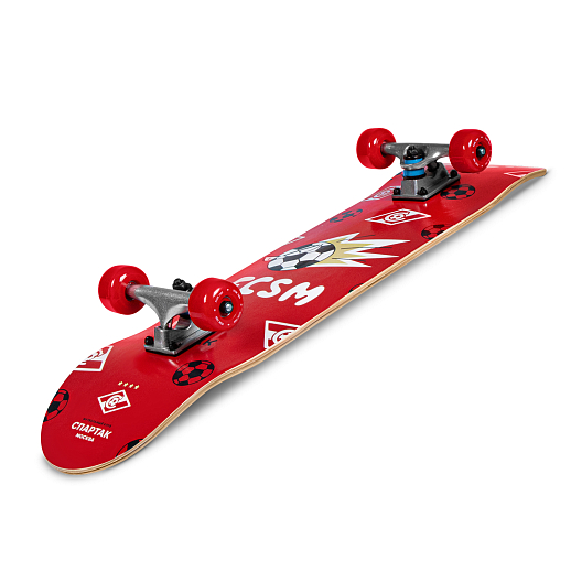 Скейтборд "ФК Спартак", дека клен 9 сл., размер 31"*8", колеса: 54*36мм 85А, PU, ABEC-7 RS2 хромированные, в/п в Джамбо Тойз #4