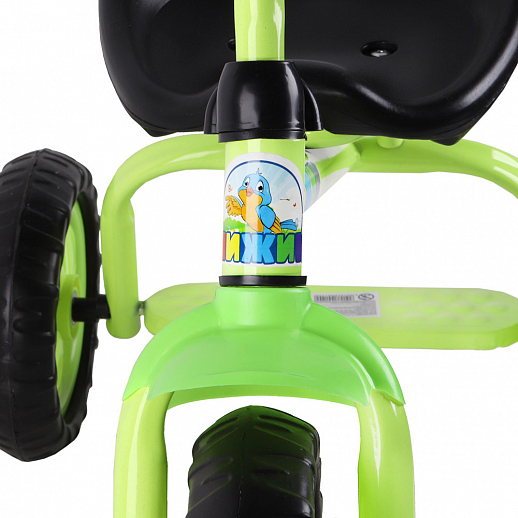 3х колесный велос. "Чижик", колеса пластик 10/8, сиденье жестк., цвет зеленый в Джамбо Тойз #5