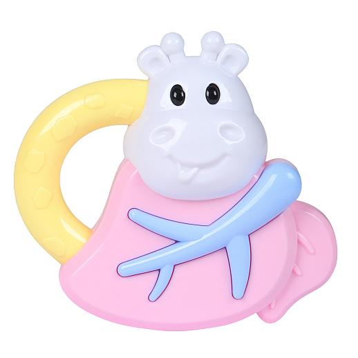 ТМ "Smart Baby" Развивающая игрушка "Бегемот" Розово-белый, на блистере 19х14х4 см в Джамбо Тойз #2