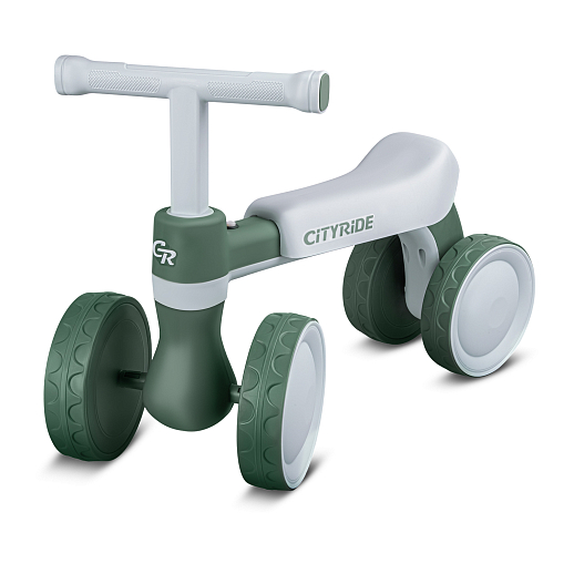 Беговел CITYRIDE, модель CR-BB-03,рама пластик, колеса пластик, музыка Шаинского, свет, зеленый-серый, в/к в Джамбо Тойз #2
