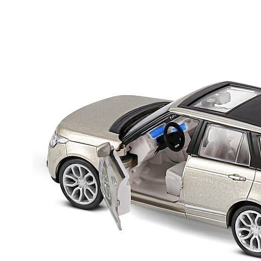 ТМ "Автопанорама" Машинка металлическая 1:34 2013 Range Rover, золотой перламутр, свет, звук, откр. двери, капот и багажник, инерция, в/к 17,5*13,5*9 см в Джамбо Тойз #15