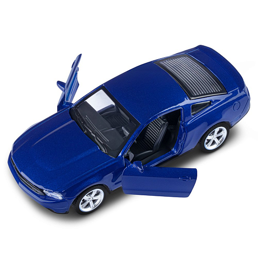 ТМ "Автопанорама" Машинка металлическая 1:43 Ford Mustang GT, синий, откр. двери, инерция, в/к 17,5*12,5*6,5 см в Джамбо Тойз #12