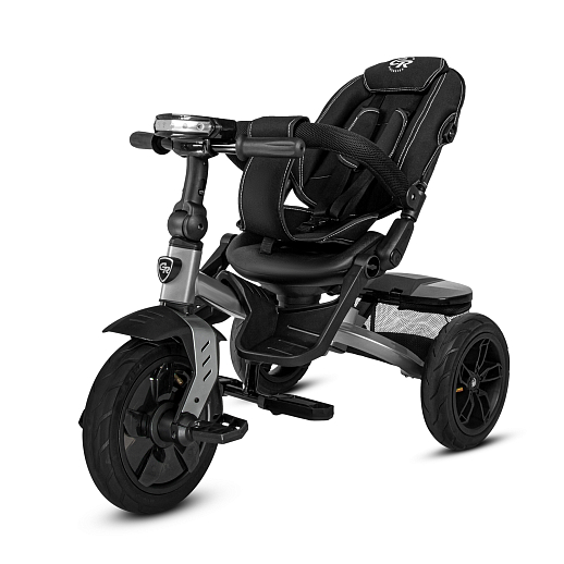 Детский трехколесный велосипед с ручкой CITY-RIDE LUNAR. Поворотное сиденье 360, складная крыша D600, подножки, надувные колеса 12/10, фара в Джамбо Тойз #3