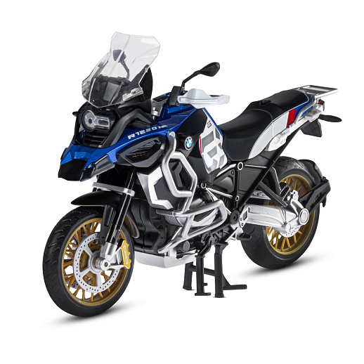 ТМ "Автопанорама" Мотоцикл металл.1:12 BMW R1250 GS Adventure, сер.-голубой., св. ход колес, в/к 7,1 х 11,7 х 20,6 см в Джамбо Тойз #6