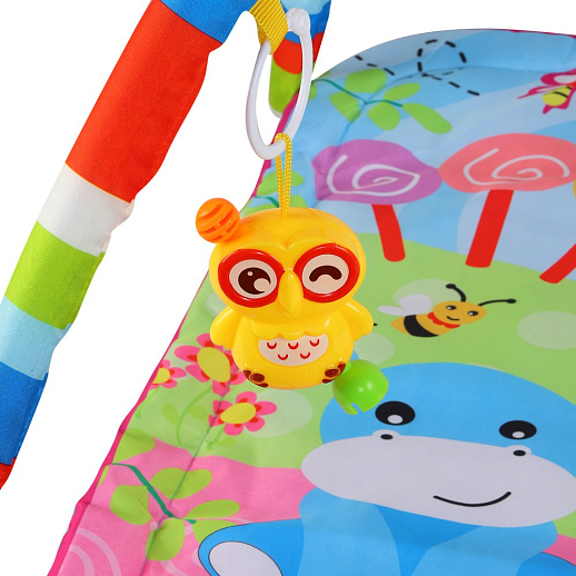 ТМ "Smart Baby"  Детский развивающий коврик с игрушками-погремушками. размер коврика 85х49 см, в/п  60х63х4 см в Джамбо Тойз #4