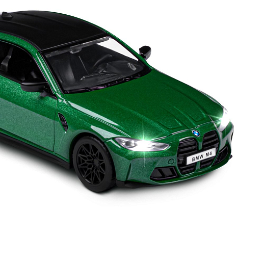 ТМ "Автопанорама" Машинка металлическая 1:32 BMW M4 (G82) зеленый, открываются двери, свет, звук, инерция, в/к 18*13,5*9 см в Джамбо Тойз #19