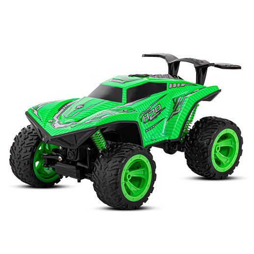 Р/У Краулер 4WD с функцией пара, подсветкой корпуса и пульта, М1:16, 2.4GHz, аккум. в компл., цвет зелёный, в/к 38*22*18,5 см в Джамбо Тойз #4