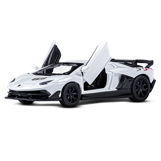 ТМ "Автопанорама" Машинка металл. 1:43 Lamborghini Aventador SVJ, белый, инерция, откр. двери, в/к 17,5*12,5*6,5 см в Джамбо Тойз #5